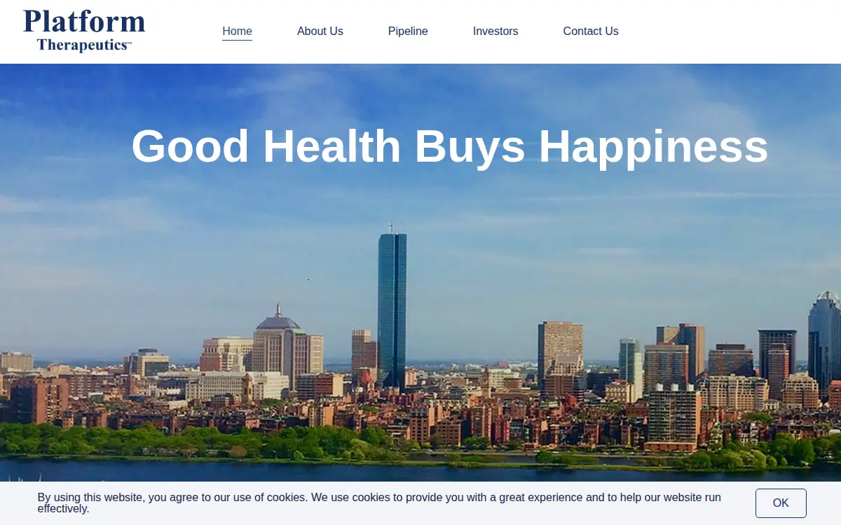Homepage of Proletariat Therapeutics INC.