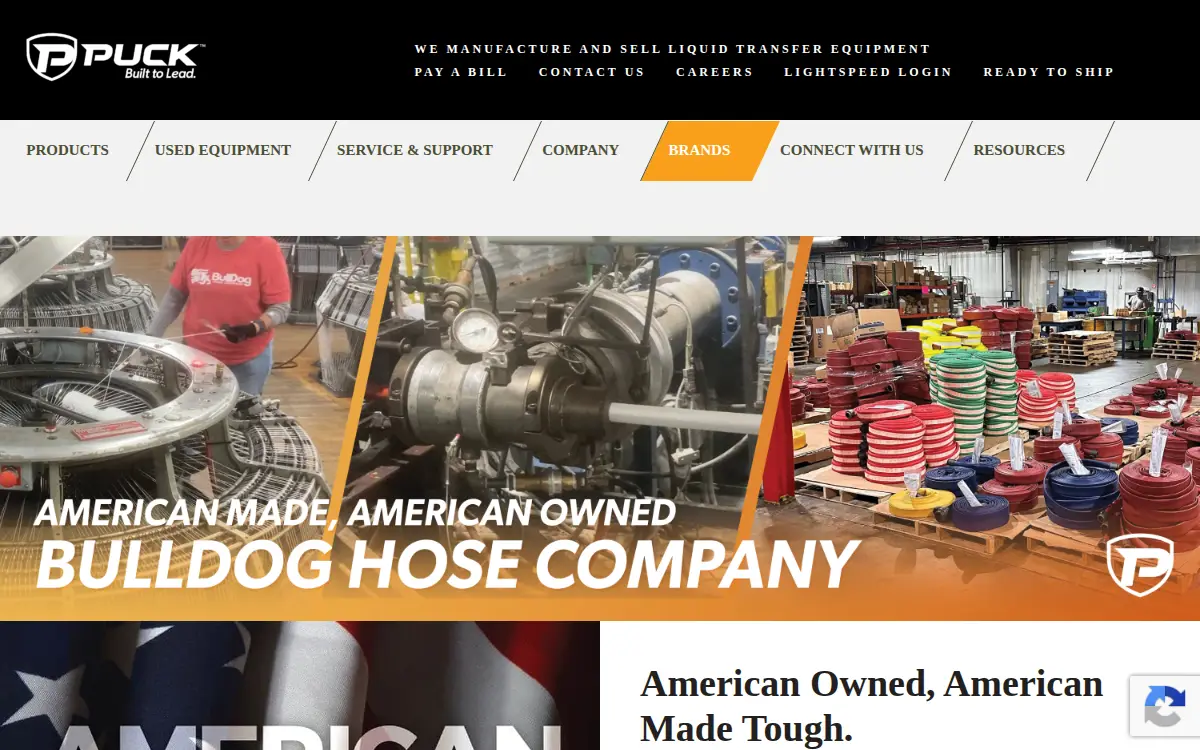 Homepage of Puck, LLC