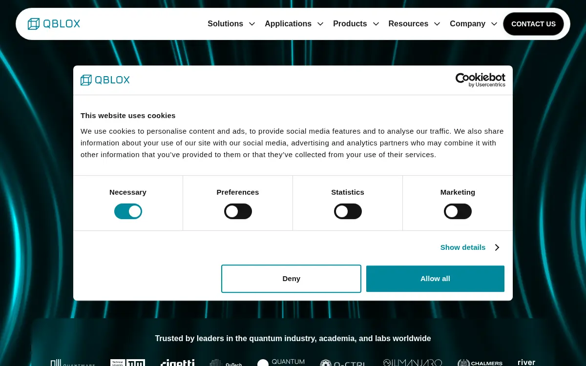 Homepage of Qblox US INC