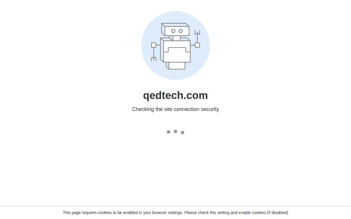 Homepage of Qed Technologies International, LLC.