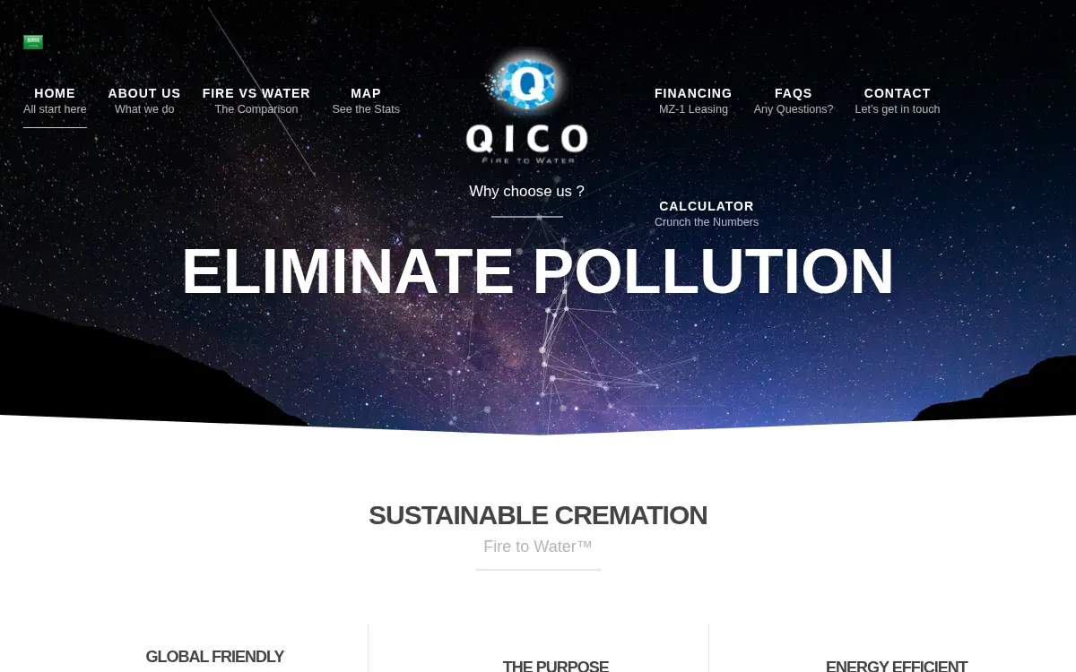 Homepage of Qico Development LLC