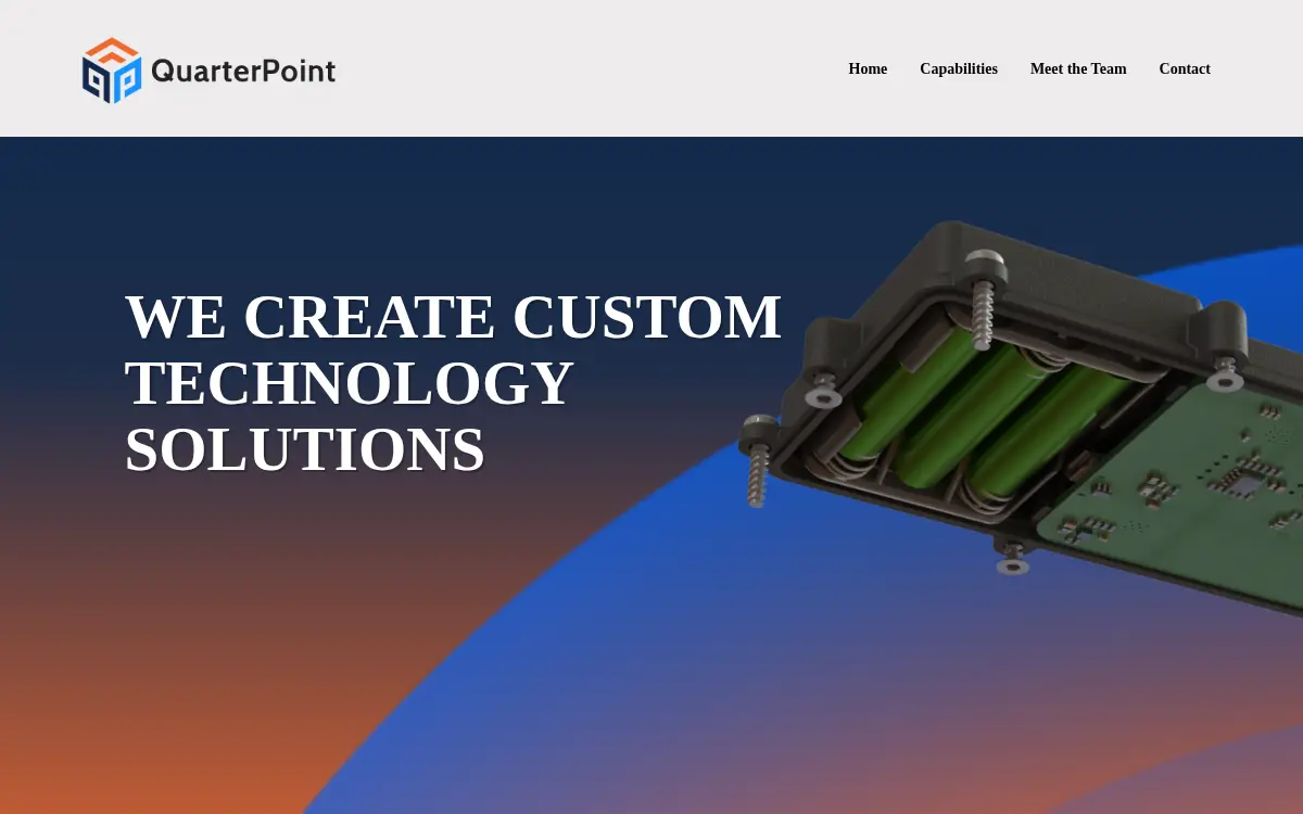 Homepage of Quarter Point, LLC