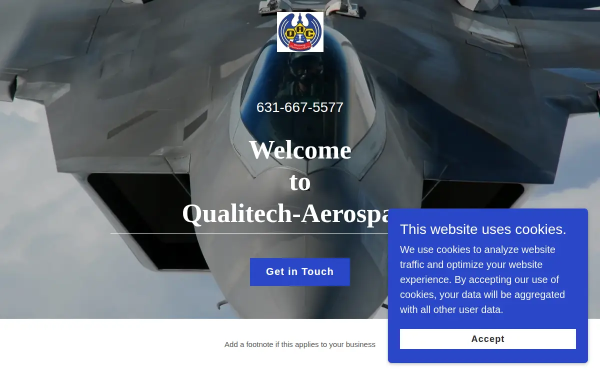 Homepage of Qualitech-aerospace CORP.