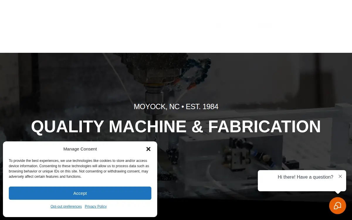 Homepage of Quality Machine & Fabrication INC