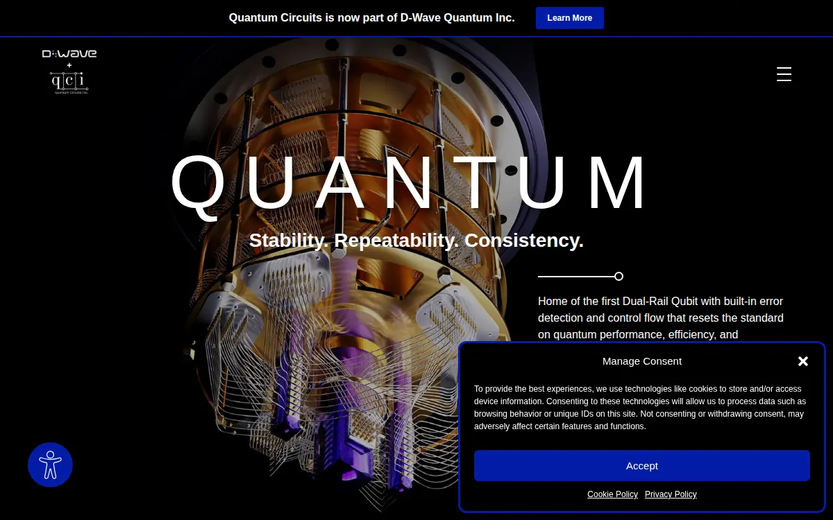 Homepage of Quantum Circuits, INC.
