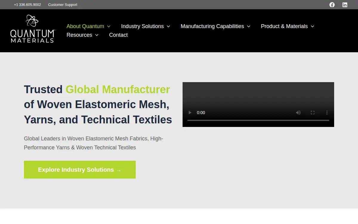 Homepage of Quantum Materials, LLC