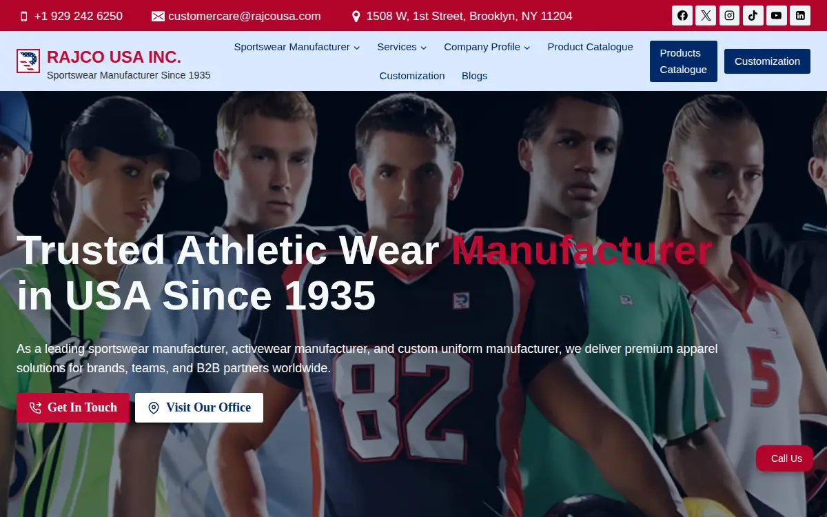 Homepage of Rajco USA INC