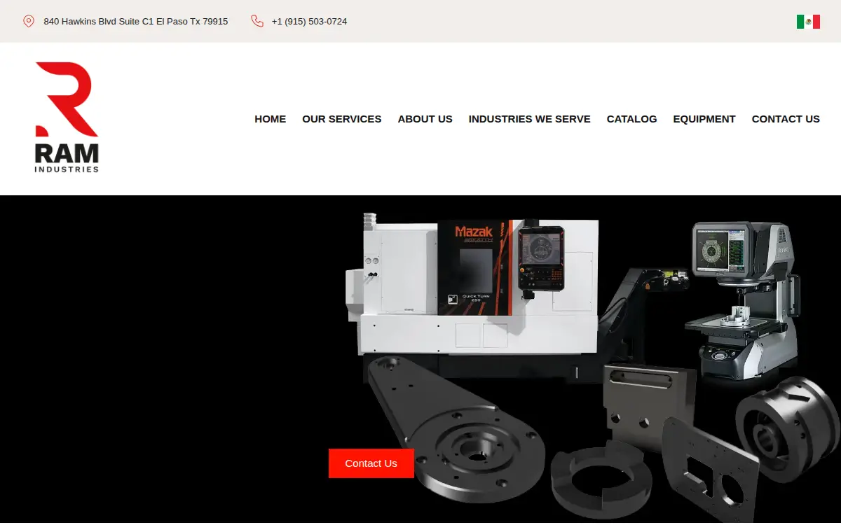 Homepage of Ram Industries INC