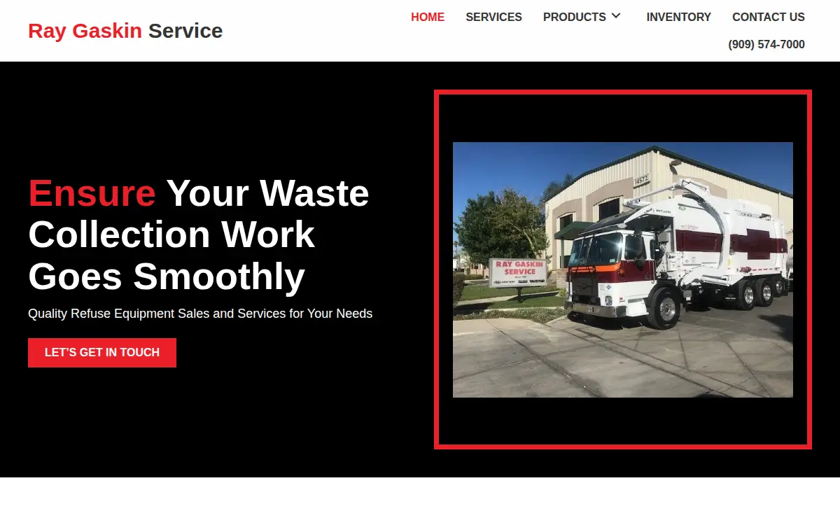 Homepage of Ray Gaskin Service