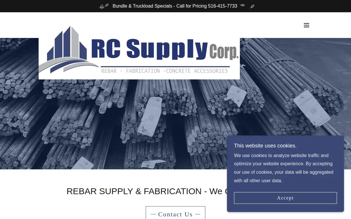 Homepage of Rc Supply CORP.