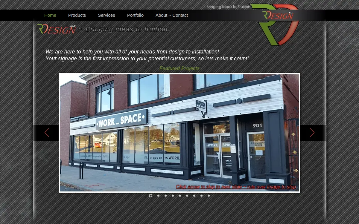 Homepage of R Design LLC