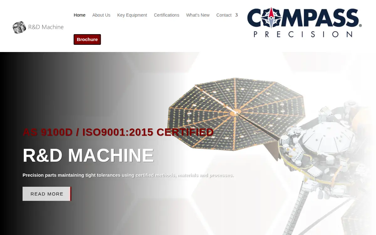 Homepage of R&d Machine, LLC