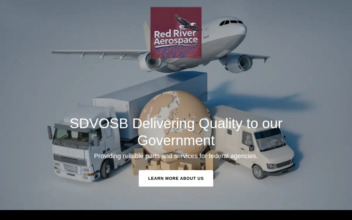Homepage of Red River Aerospace LLC