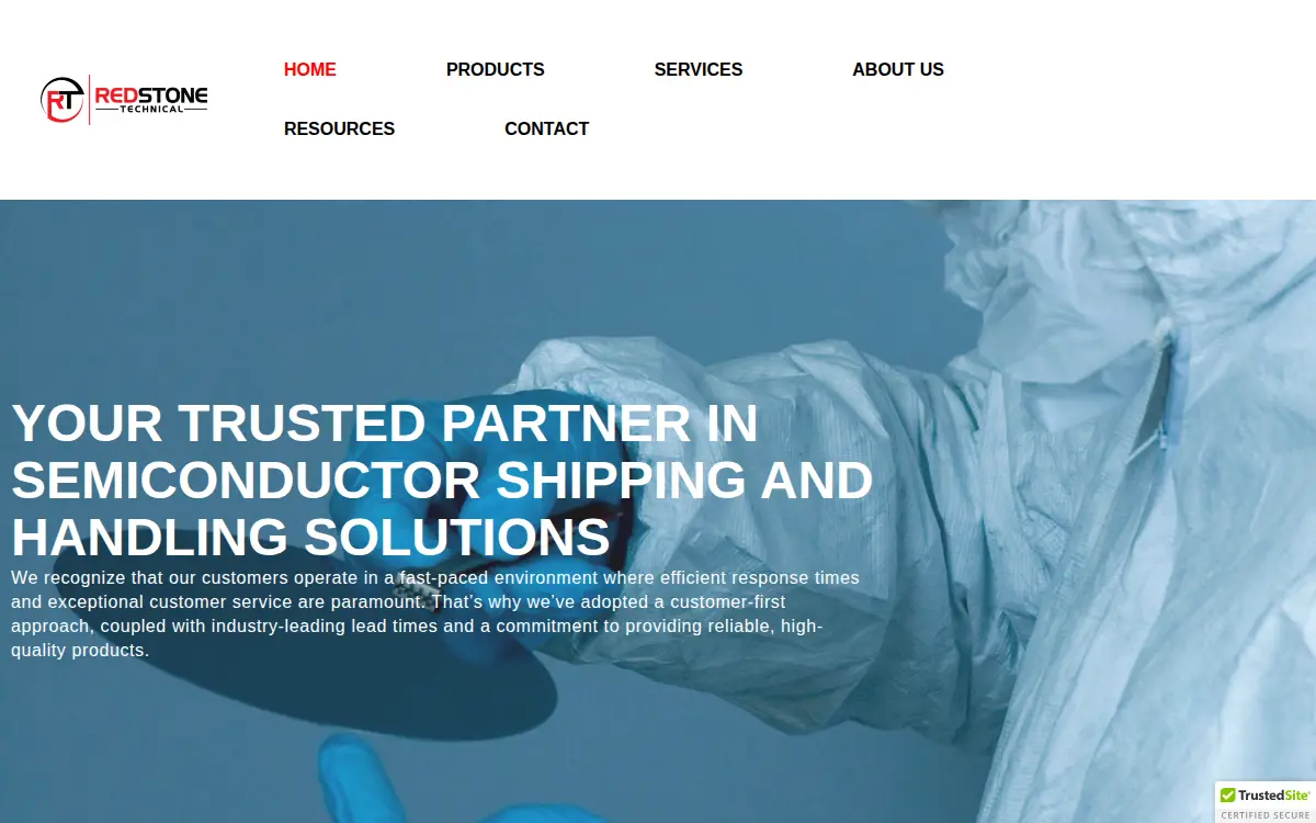 Homepage of Redstone Technical, LLC