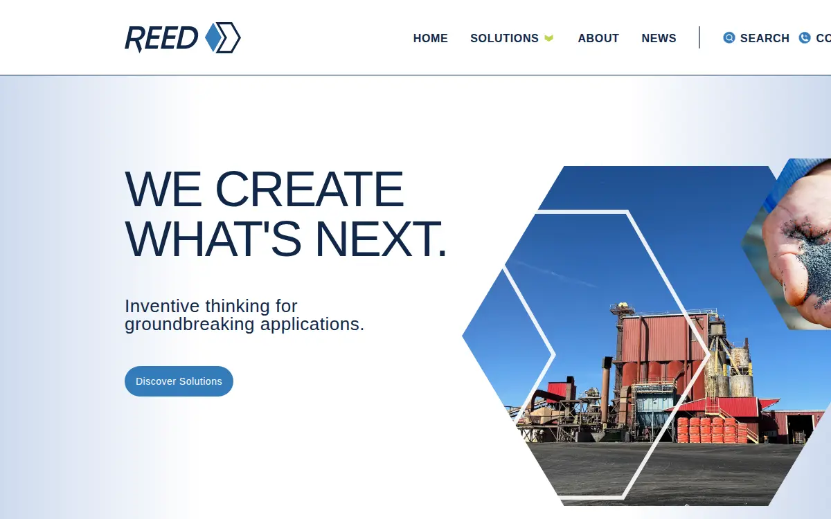 Homepage of Reed Minerals, LLC