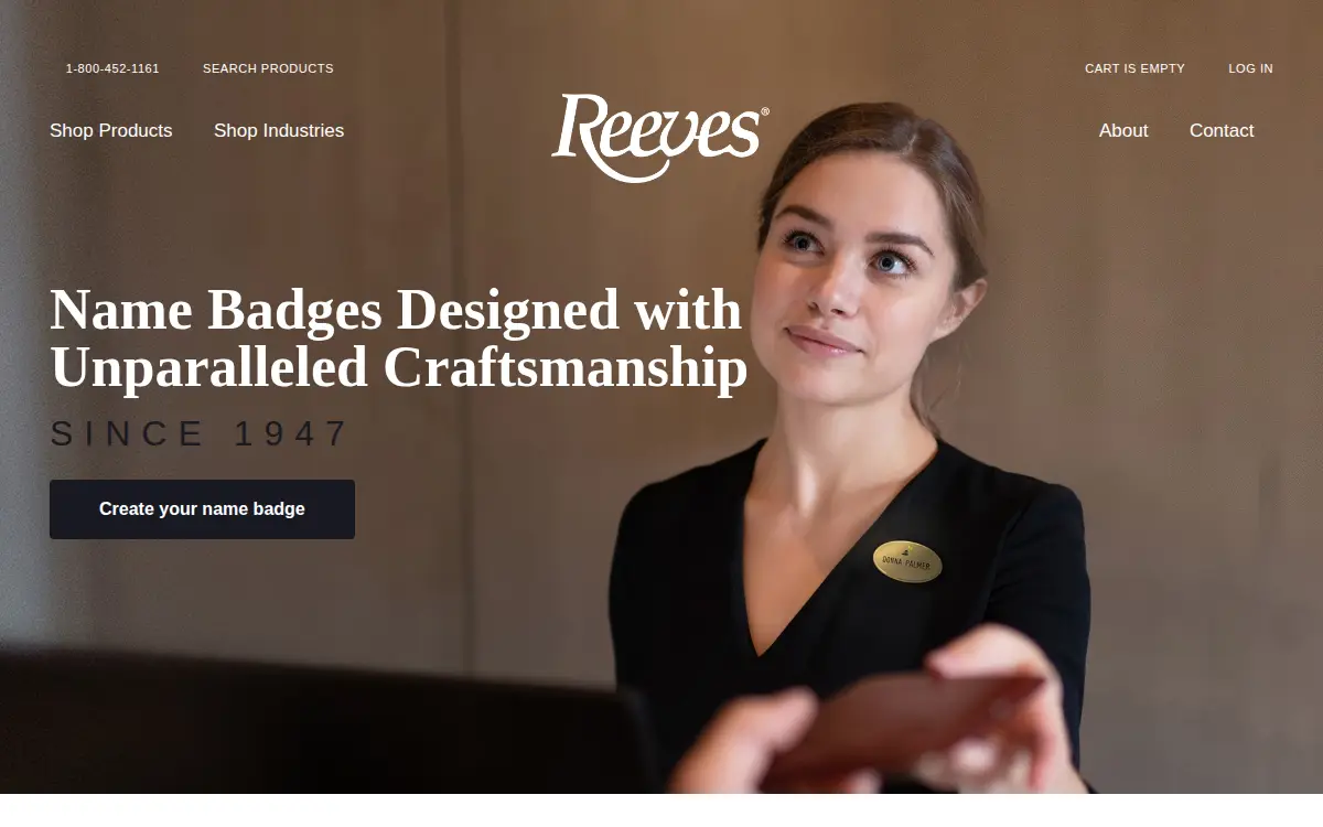 Homepage of Reeves Company, INC.