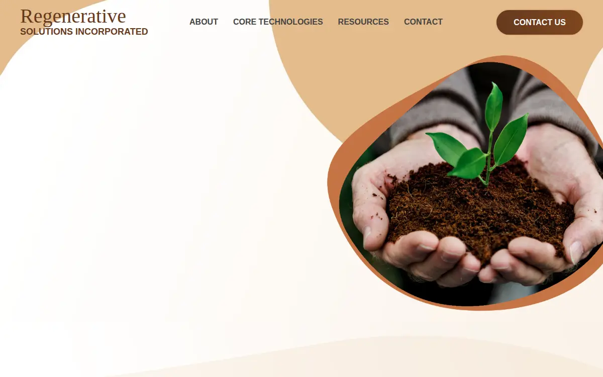 Homepage of Regenerative Solutions, INC.