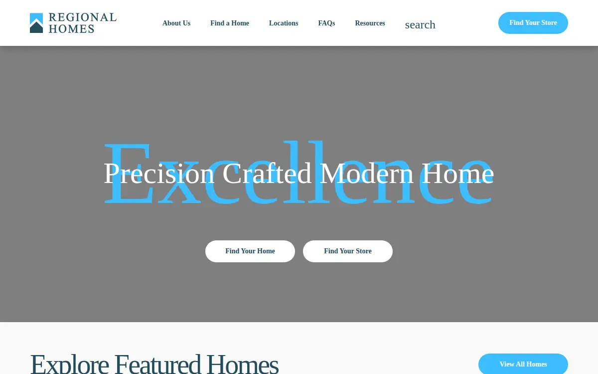 Homepage of Regional Enterprises, LLC