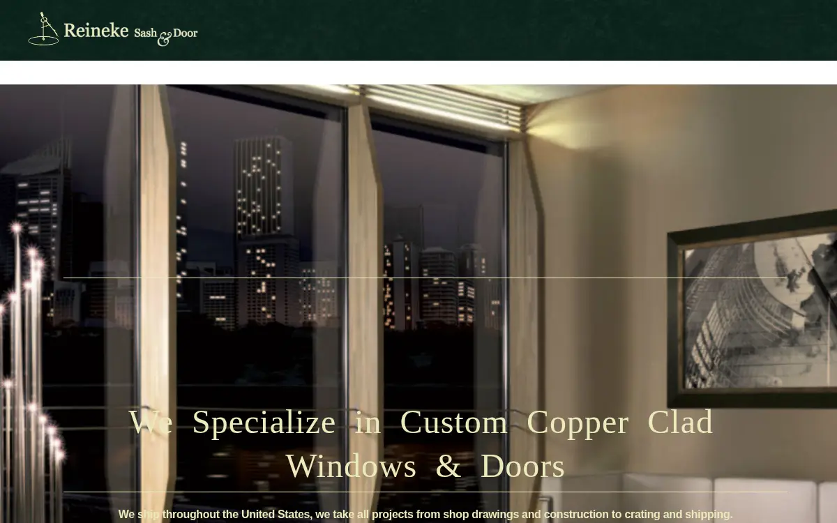 Homepage of Reineke Sash & Door LLC