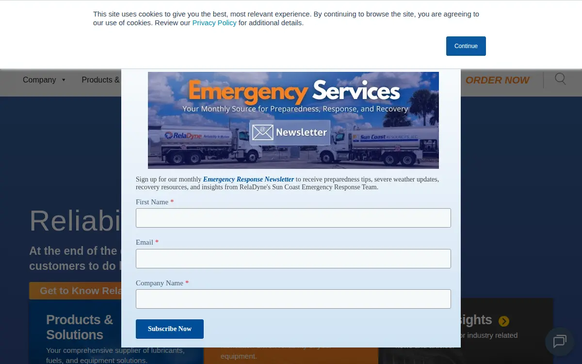 Homepage of Ppc Lubricants, LLC