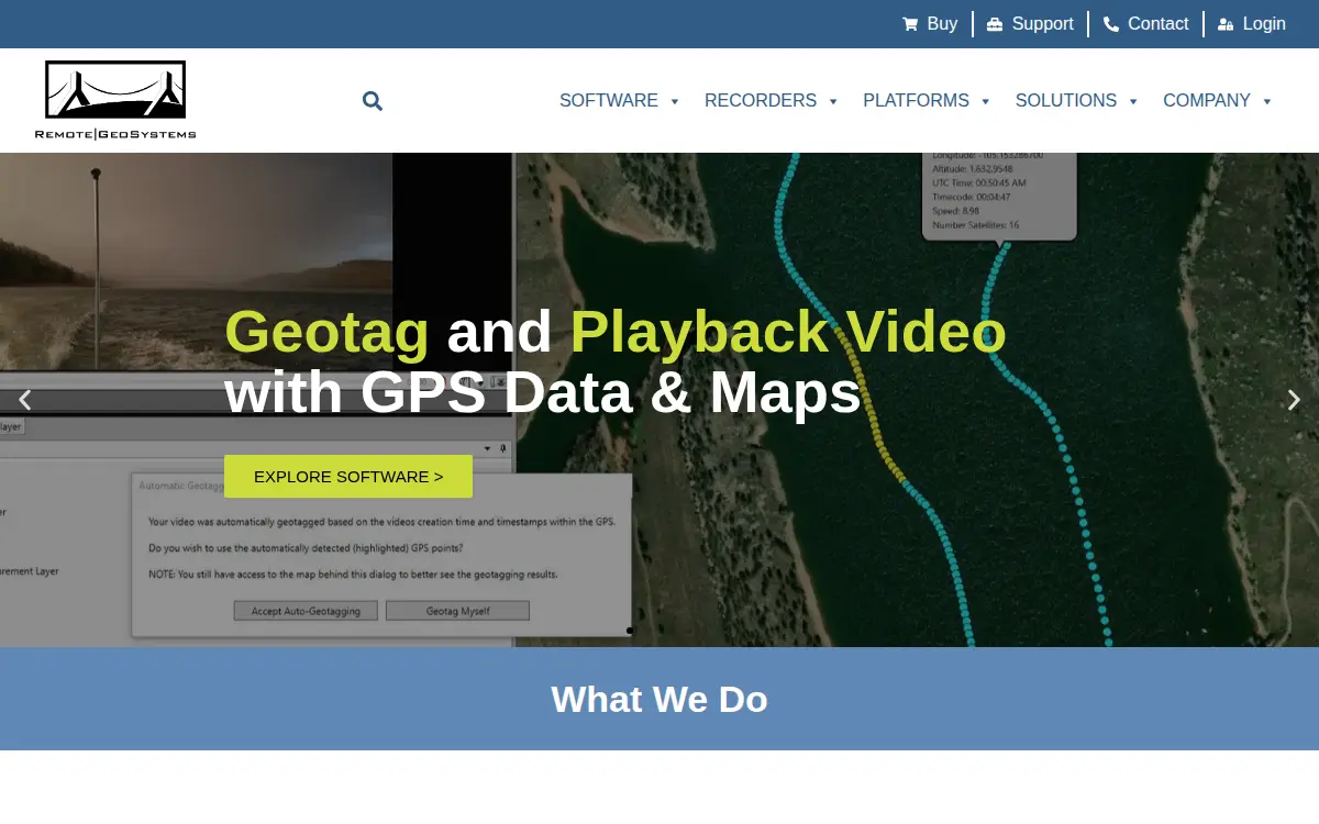Homepage of Remote Geosystems, INC.