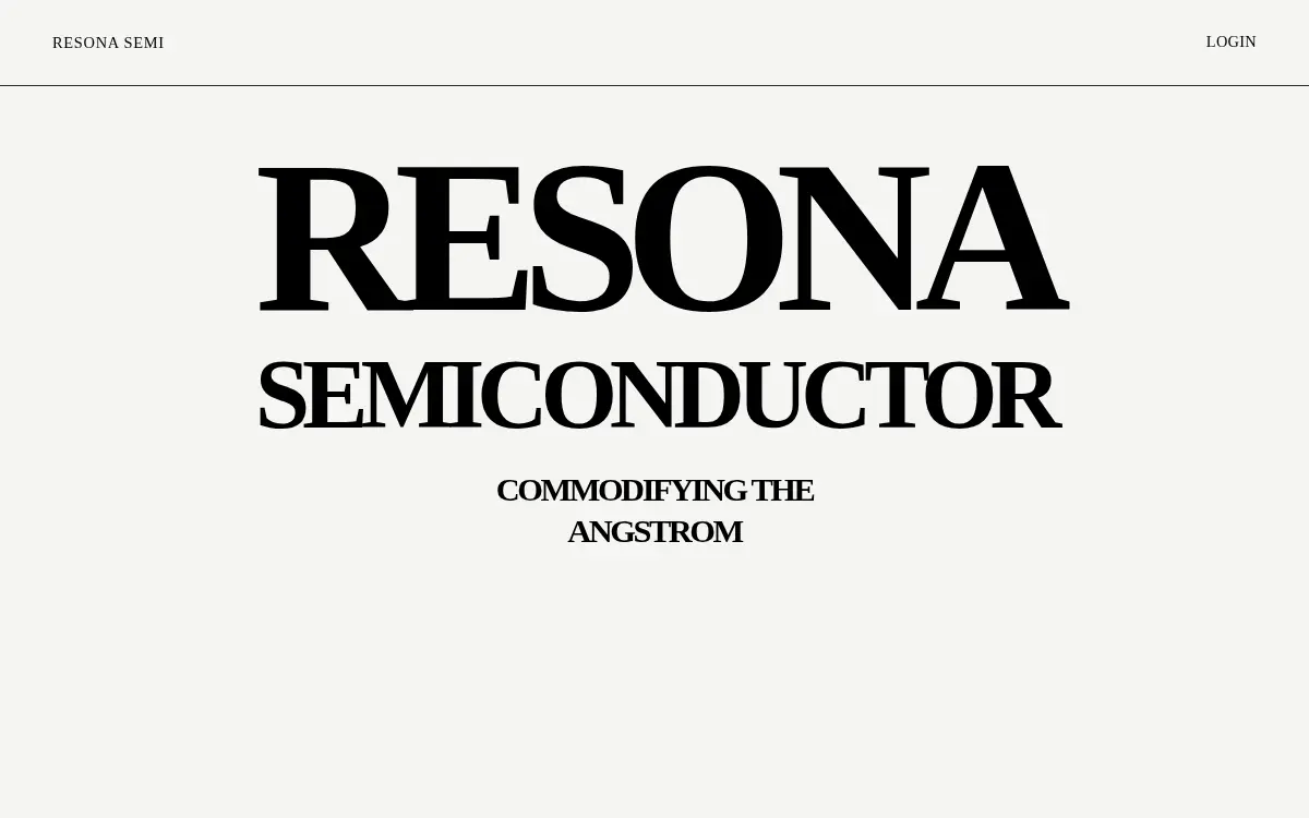 Homepage of Resona Semiconductor CORP