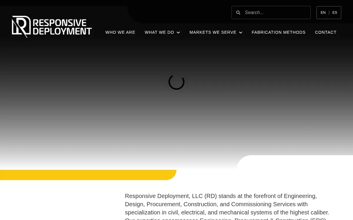Homepage of Responsive Deployment LLC