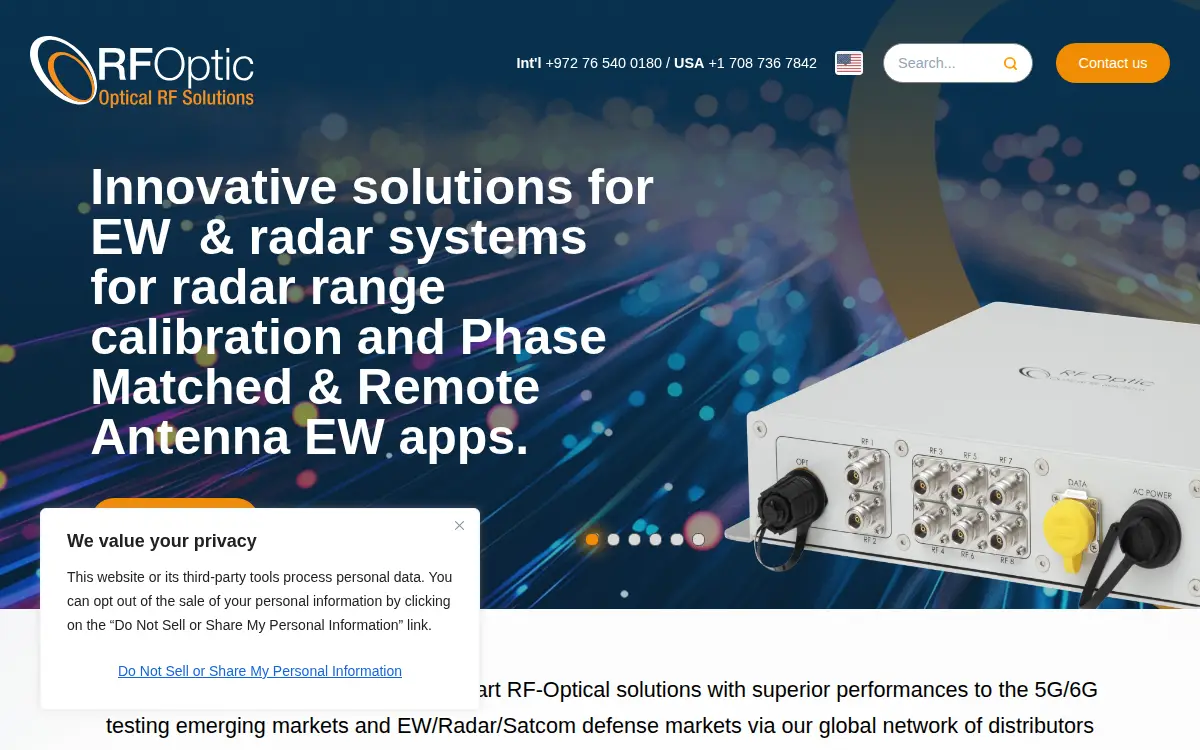 Homepage of Rfoptic INC