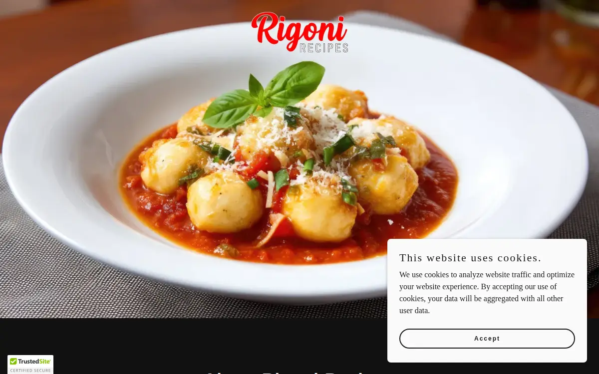 Homepage of Rigoni Recipes LLC