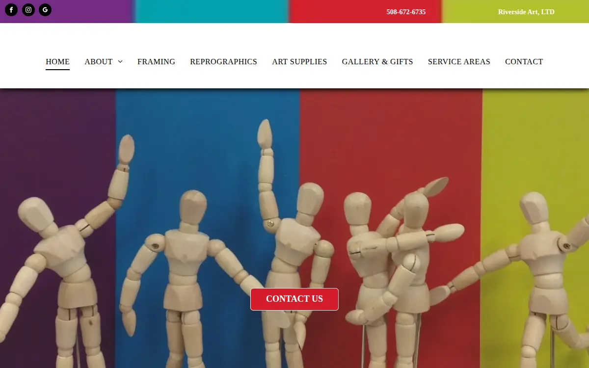 Homepage of Riverside Art LTD