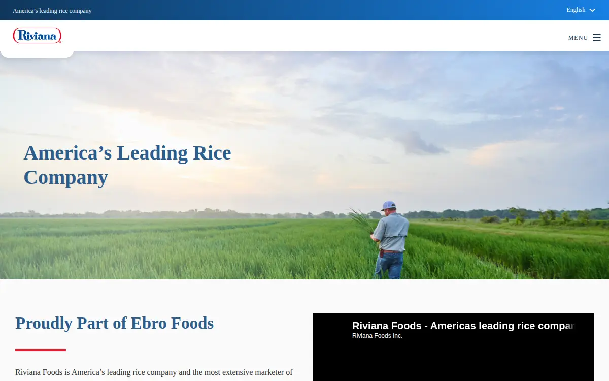 Homepage of Riviana Foods INC