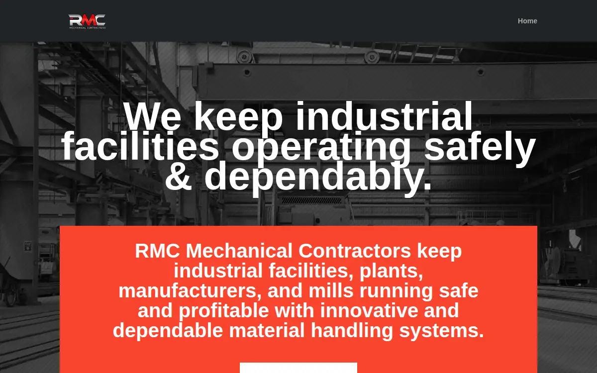 Homepage of Rmc Mechanical Contractors LLC