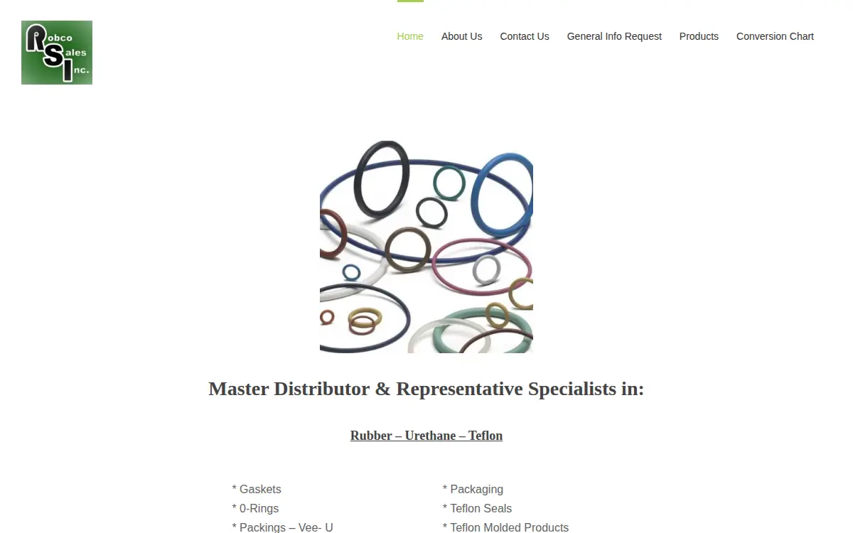 Homepage of Robco Sales INC
