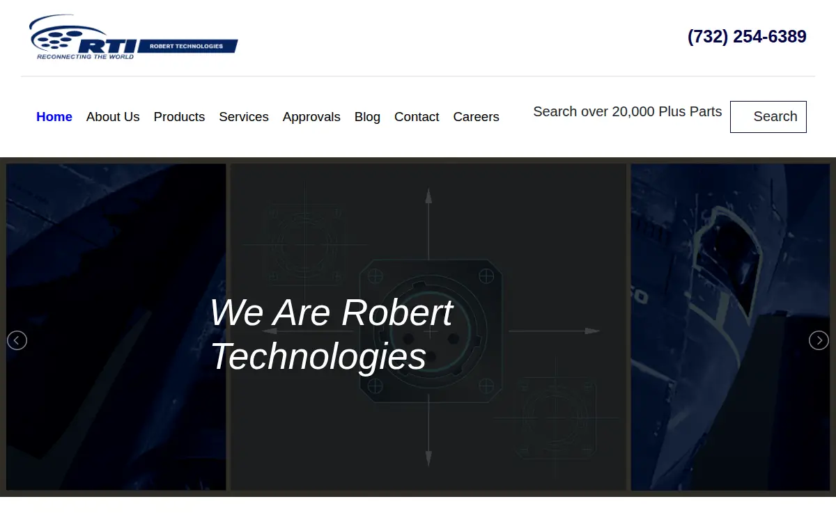 Homepage of Robert Technologies, LLC