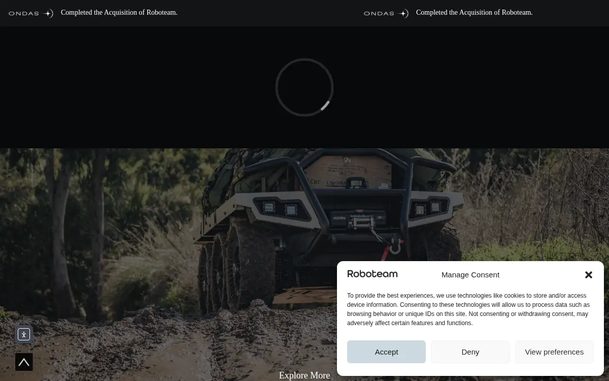 Homepage of Robo-team Na, INC.