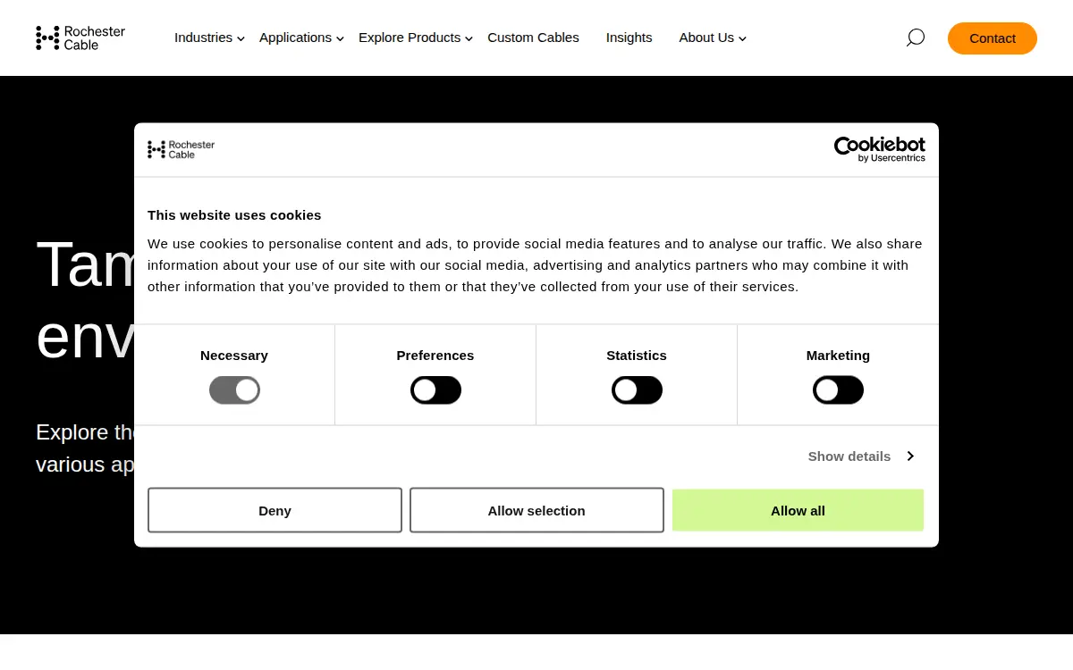 Homepage of Hexatronic Rochester Cable, INC.