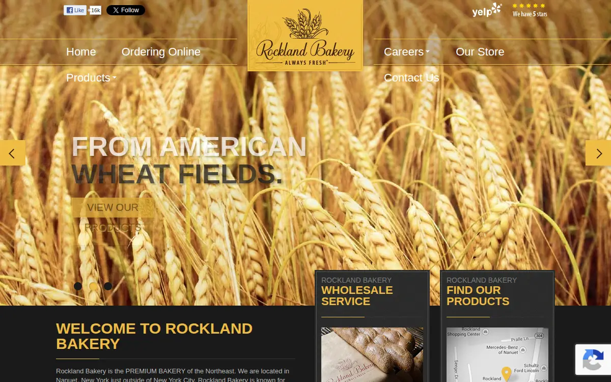 Homepage of Rockland Bakery INC.