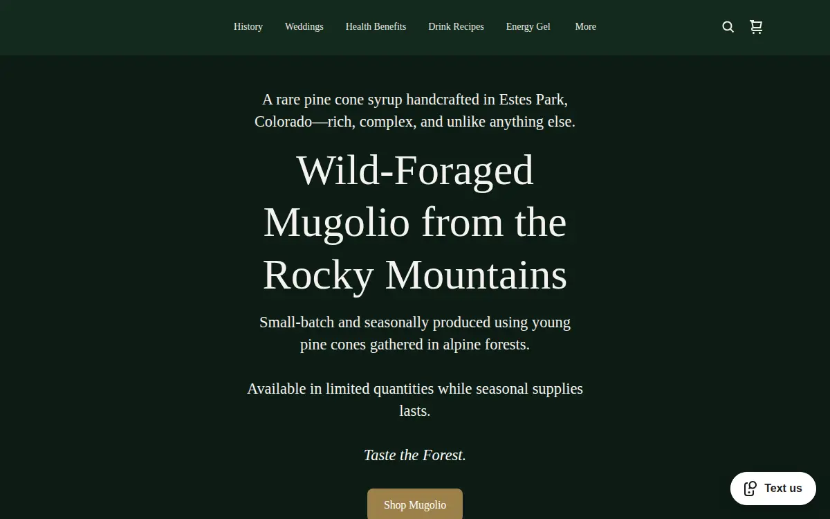 Homepage of Rocky Mountain Mugolio, LLC
