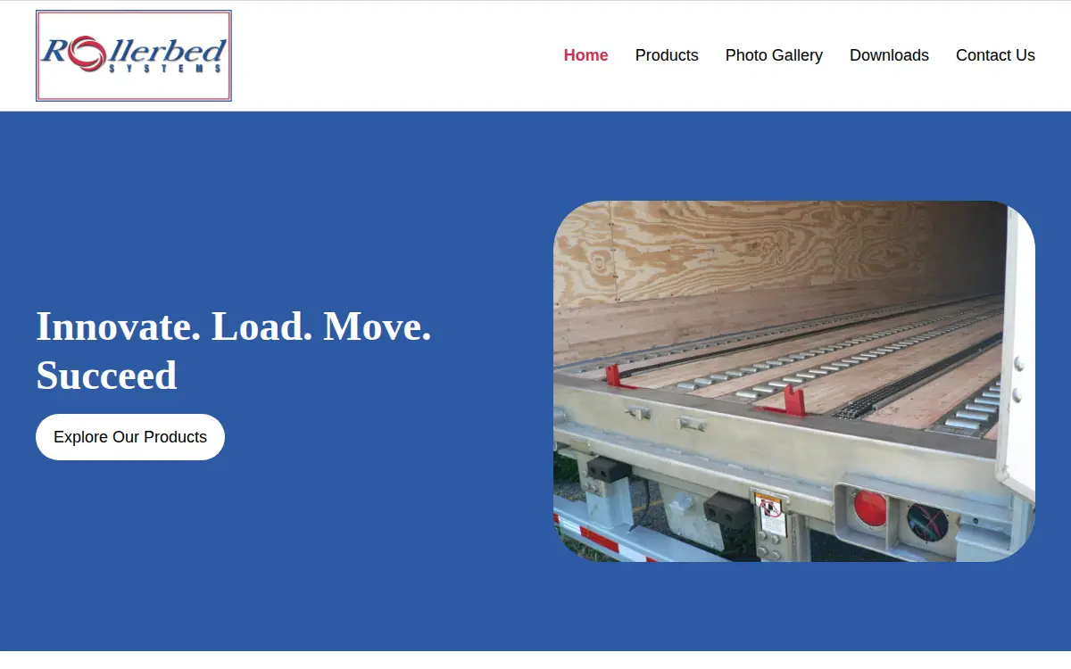 Homepage of Rollerbed Systems LLC