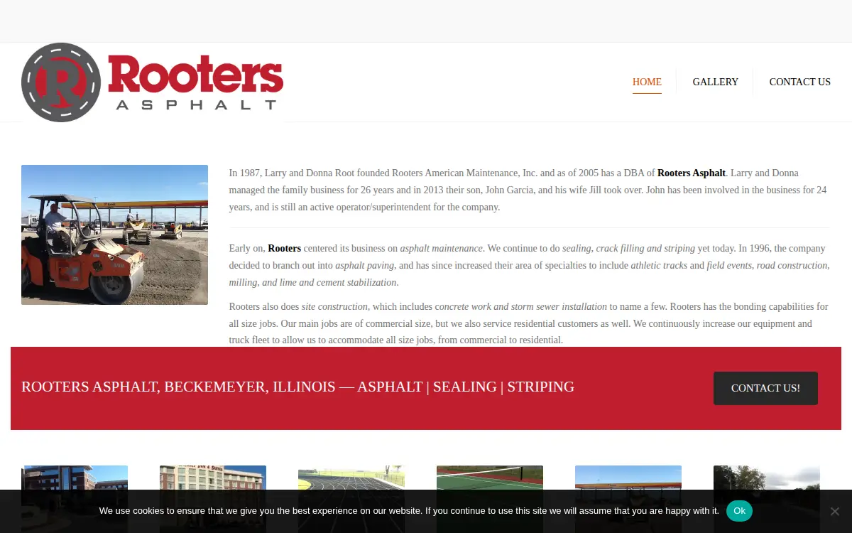 Homepage of Rooter's American Maintenance INC