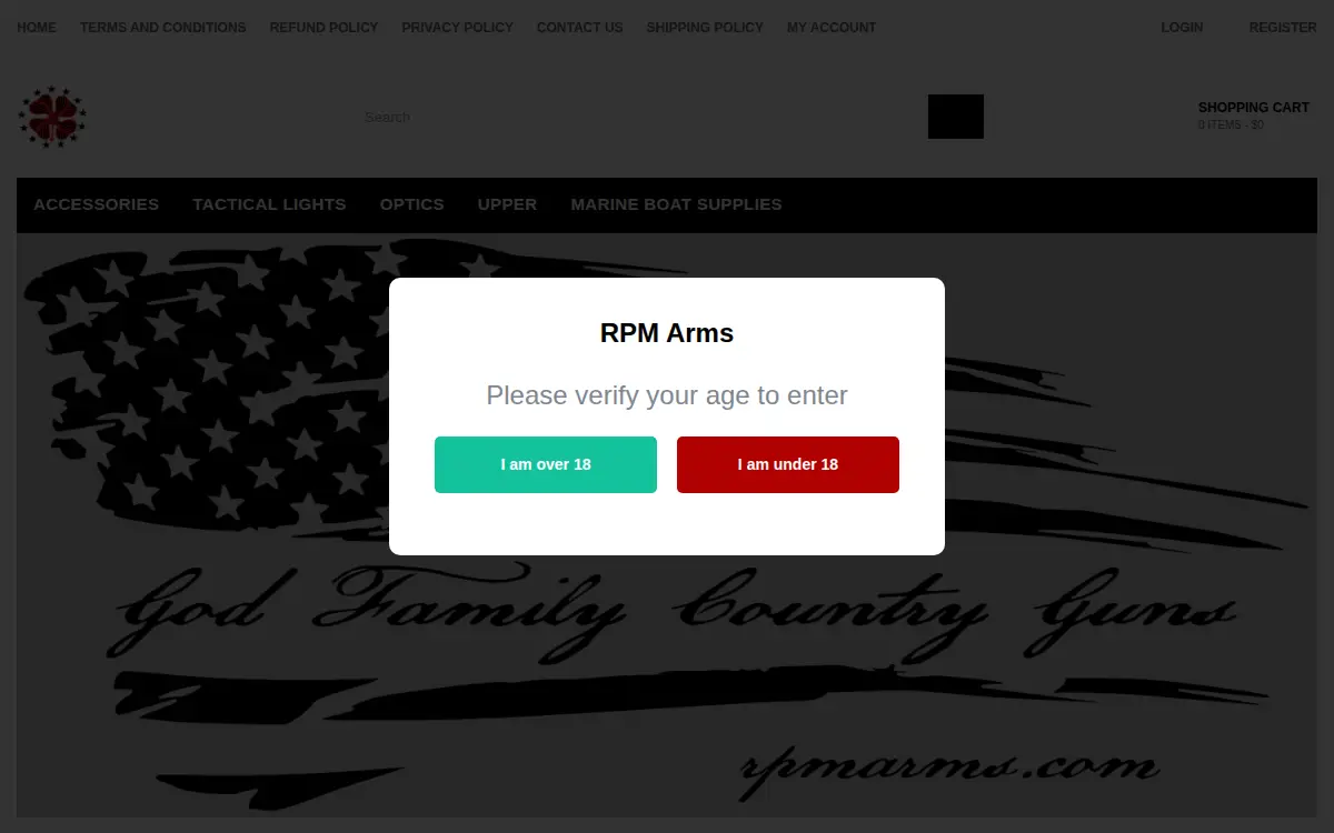 Homepage of Rpm Arms Limited Liability Company