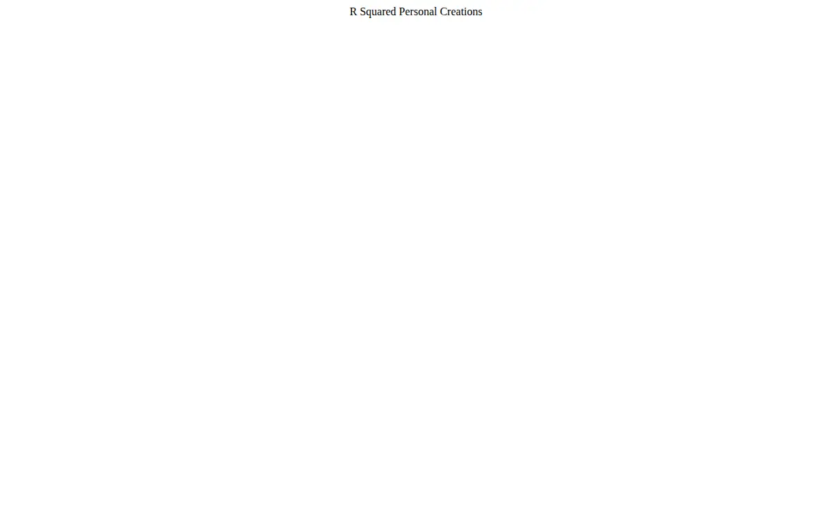 Homepage of R Squared Personal Creations, LLC