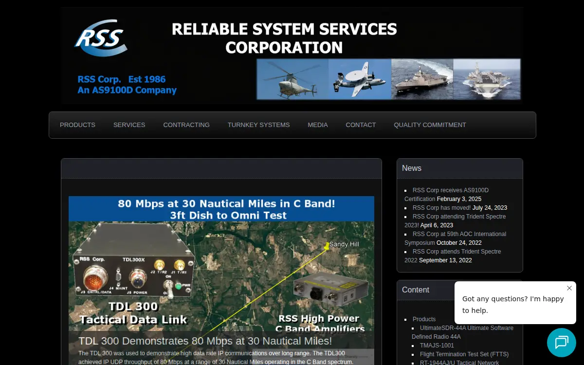 Homepage of Reliable System Services CORP.