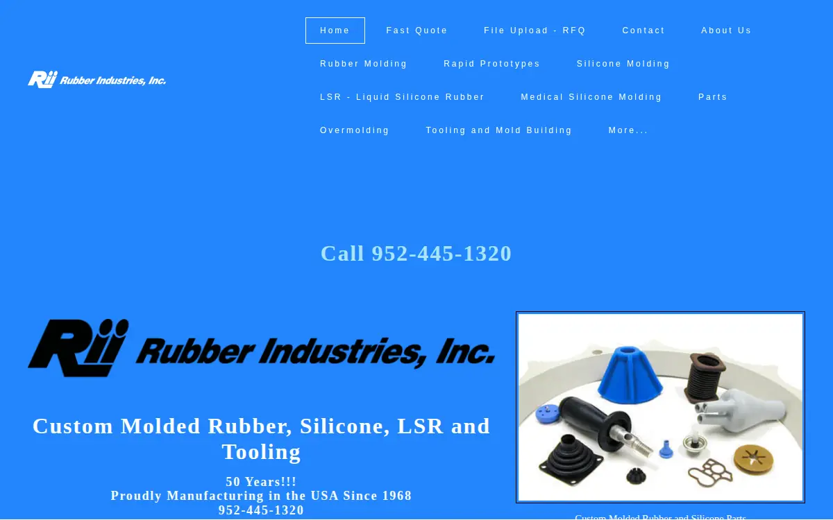 Homepage of Rubber Industries, INC.