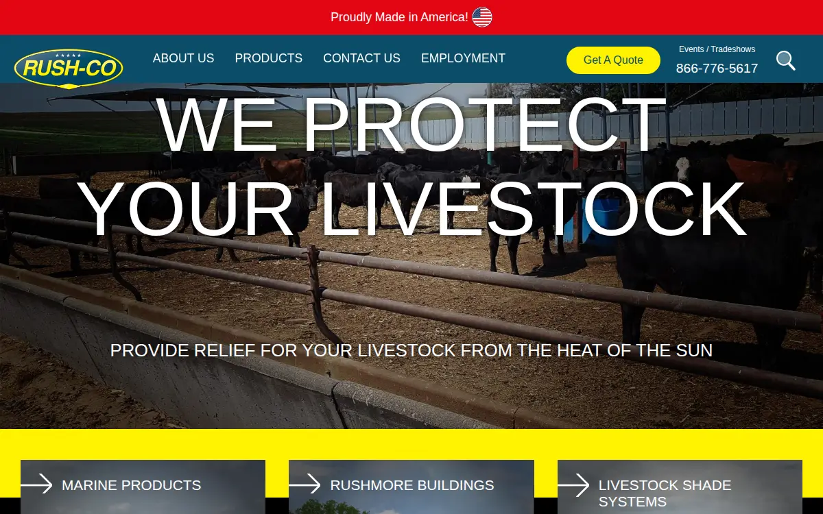 Homepage of Rush CO INC