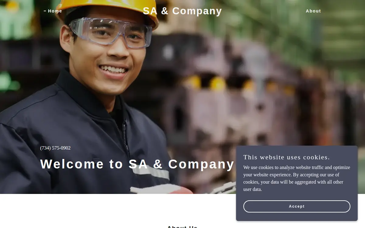 Homepage of Shamia Andrea and Company LLC