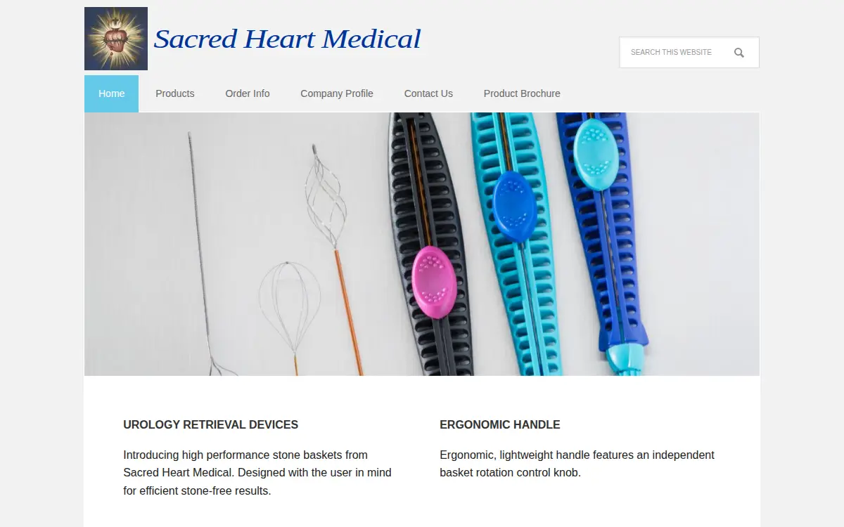 Homepage of Sacred Heart Medical, INC.