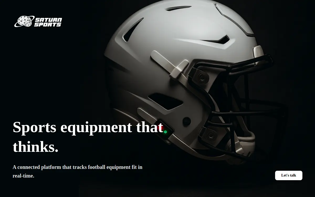Homepage of Saturn Sports LLC