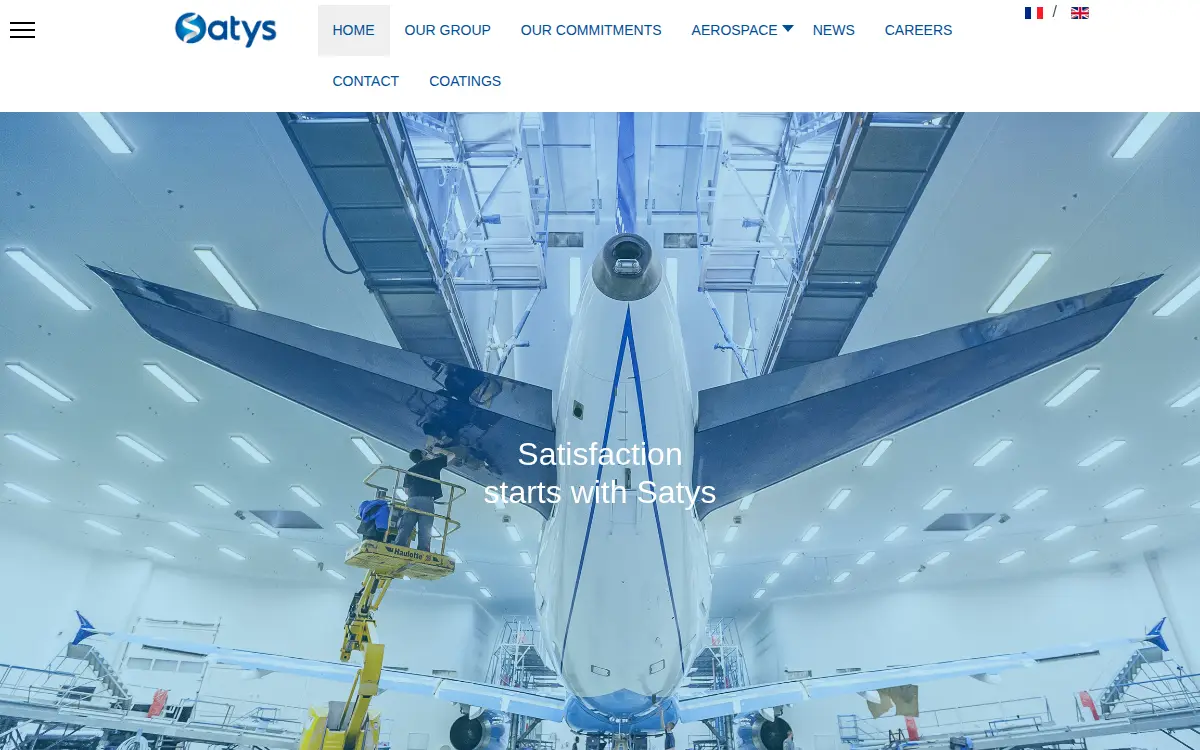 Homepage of Satys Aftermarket Florida LLC