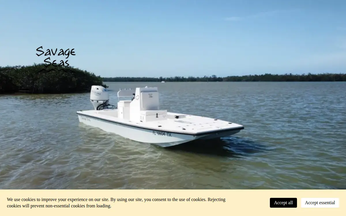 Homepage of Savage Seas, LLC